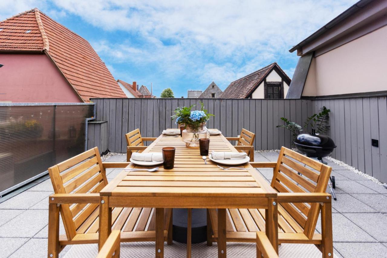 Homie Stay Badgasse - Fewos Am Main Mit Dachterrasse & Fahrradgarage Ochsenfurt Exterior foto
